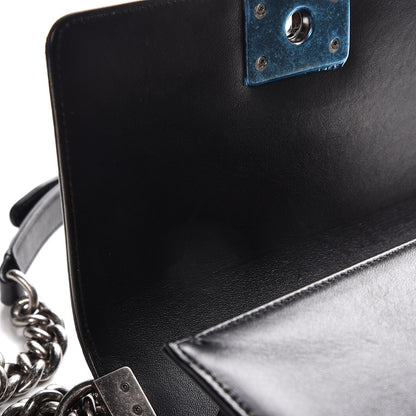 Chanel Galuchat Stingray Small Boy Flap Black 9 of 10