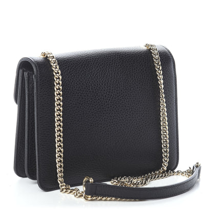 Gucci Dollar Calfskin Small Interlocking G Shoulder Bag Black 3 of 9