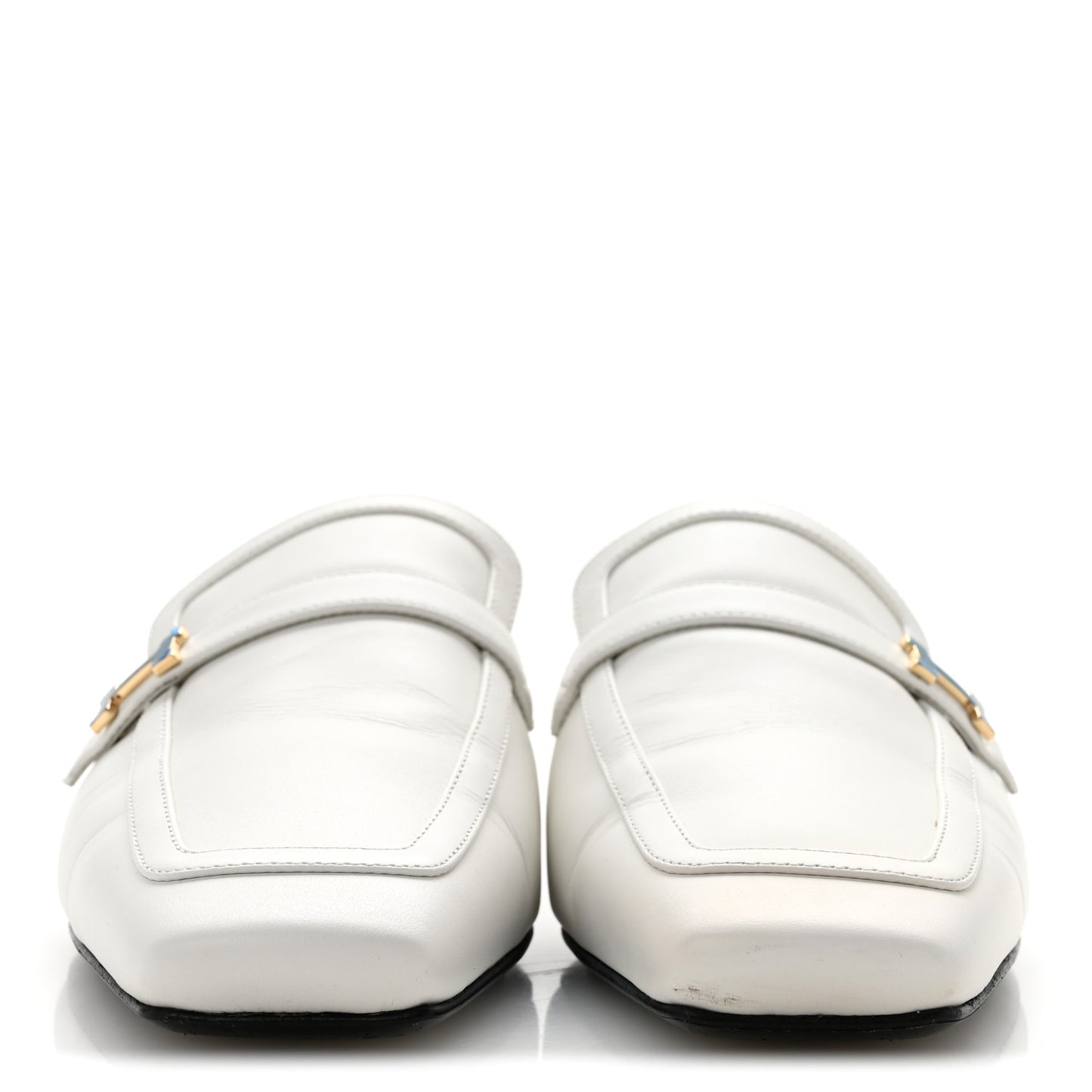 Calfskin Womens Groupie Mules 36 White