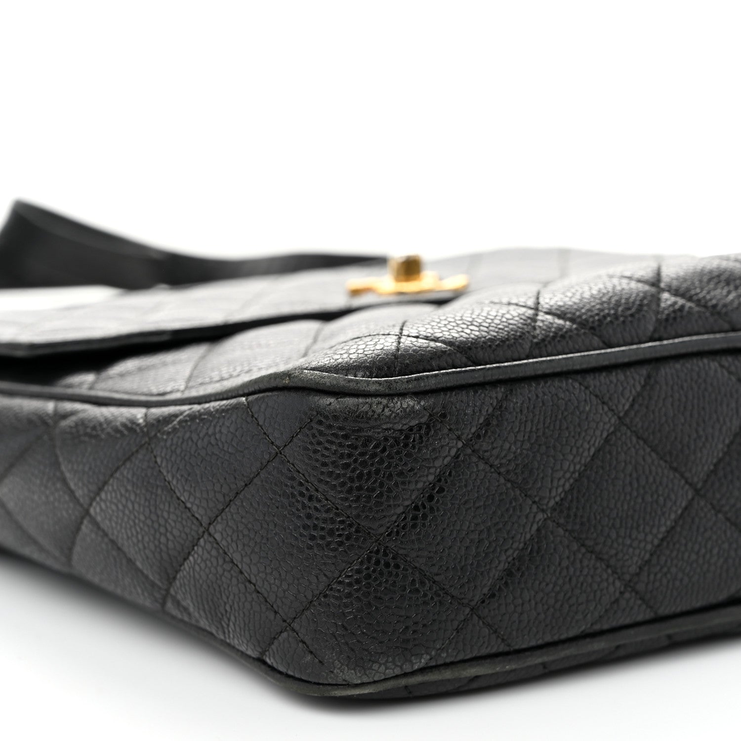 Chanel Caviar Quilted Flap Shoulder Bag Black 10 of 11