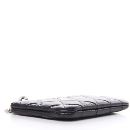 Chanel Lambskin Quilted Small Cosmo Cosmetic Case Black 4 of 8