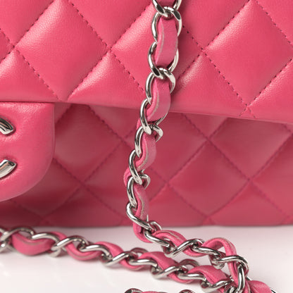 Chanel Lambskin Quilted Medium Double Flap Fuchsia 18 of 19
