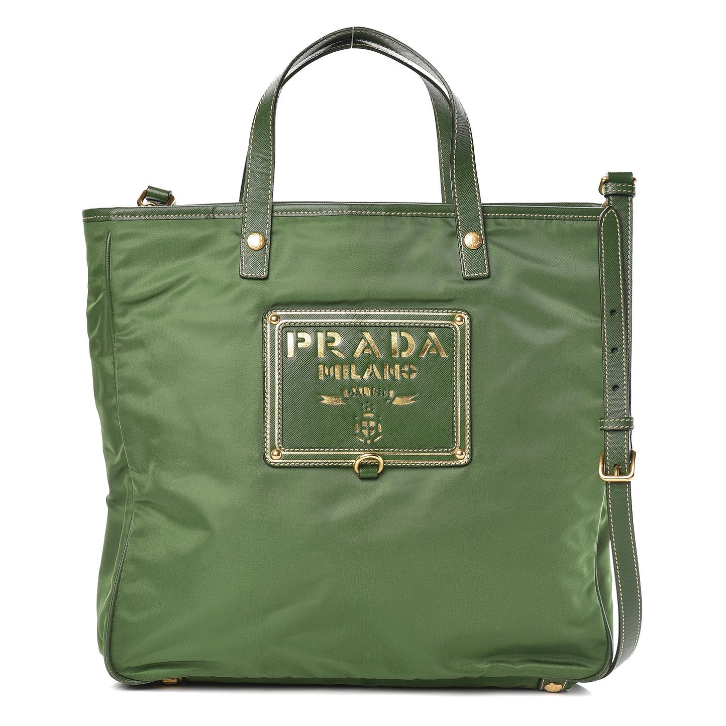 Tessuto Nylon Oro Tote Larice