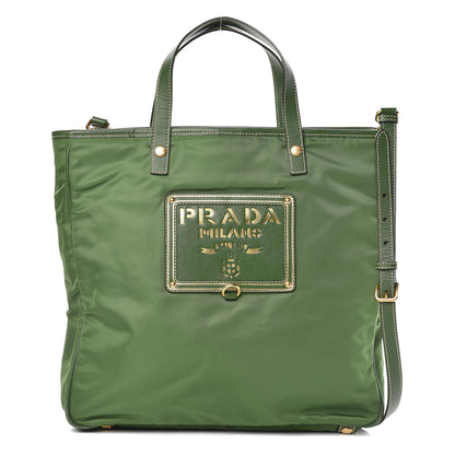 Prada Tessuto Nylon Oro Tote Larice 1 of 10