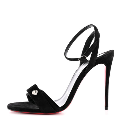 Christian Louboutin Veau Velours Umberta 100 Sandals 36.5 Black 1 of 14