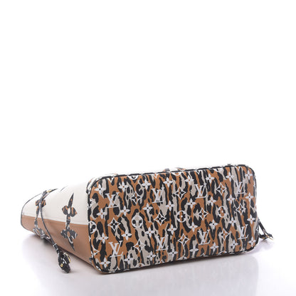 Louis Vuitton Monogram Giant Jungle Neverfull MM Ivory 4 of 11