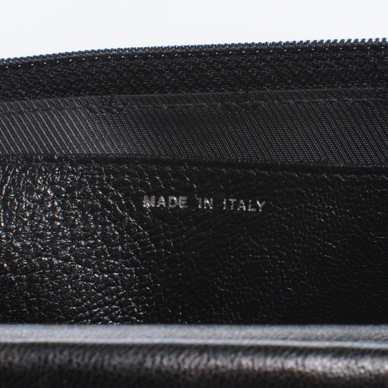 Leather Wallet On Chain WOC Black
