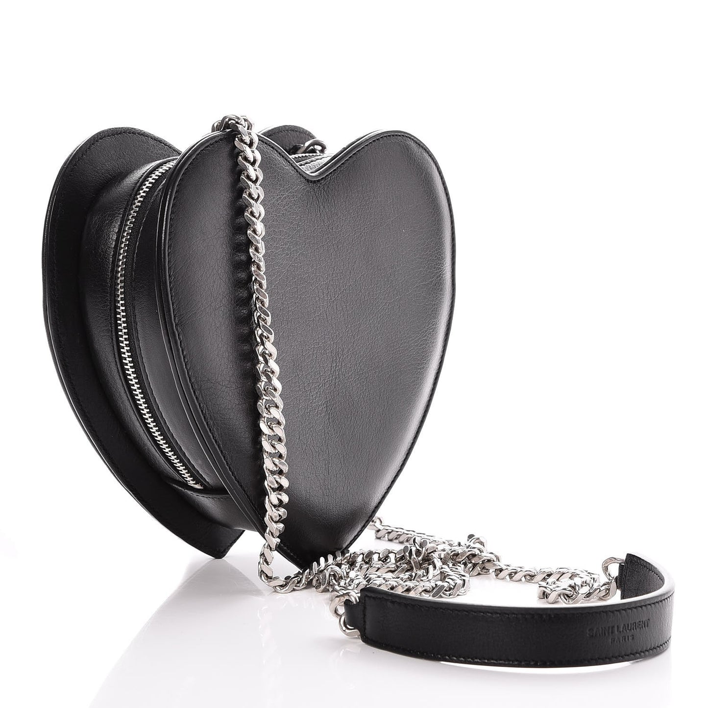 Calfskin Star Studded Small Monogram Love Shoulder Bag Black