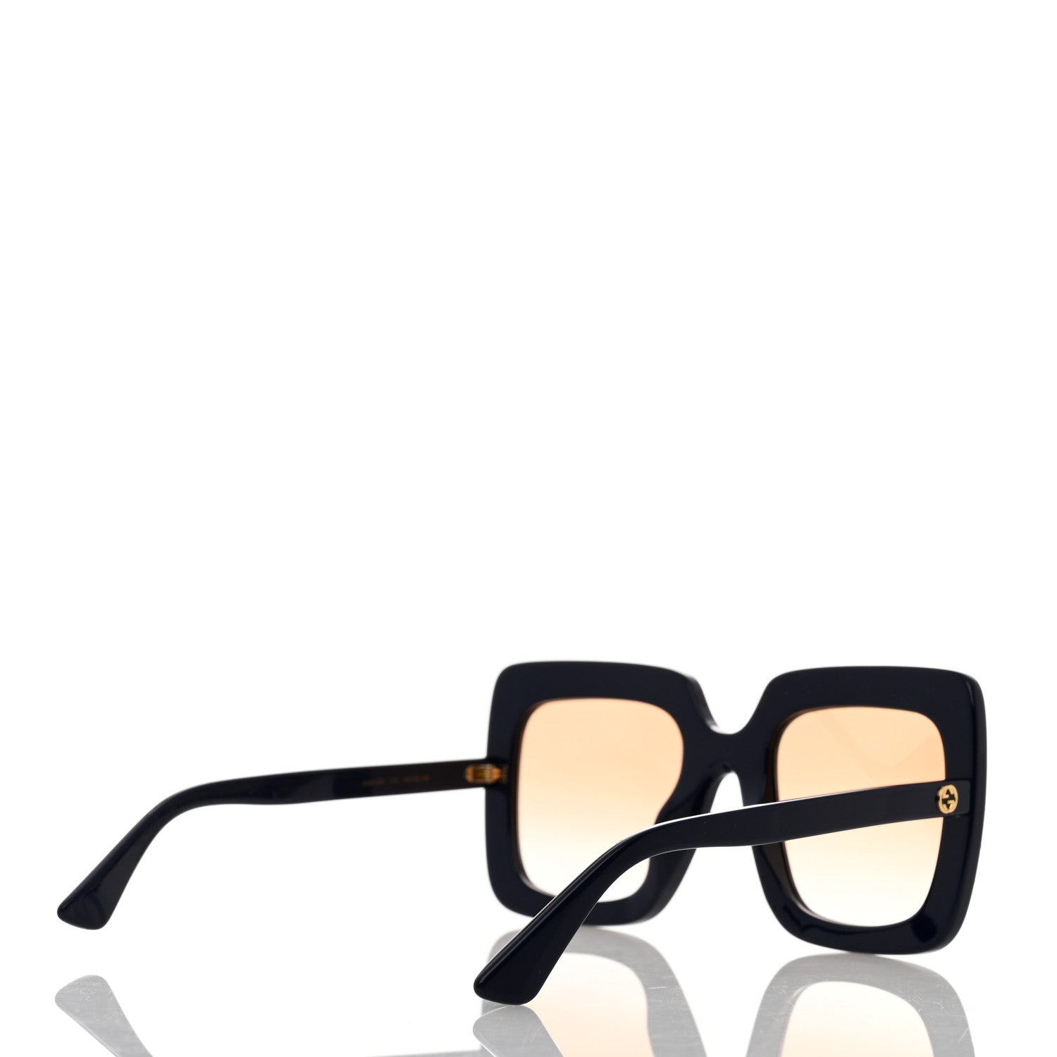 Gucci Acetate Crystal Oversize Sunglasses GG0148S Blue 4 of 8