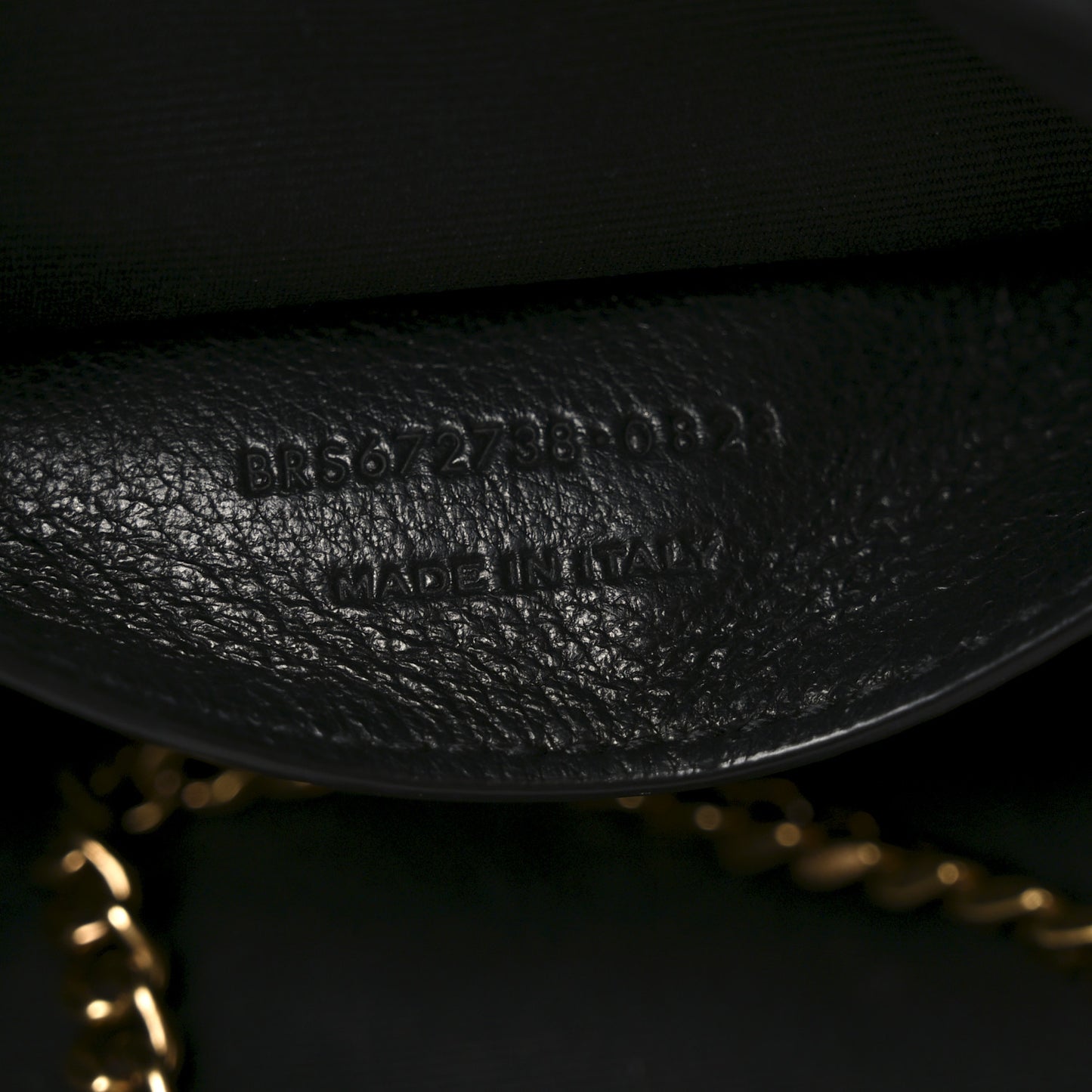 Lambskin Quilted Monogram Mini Nolita Black