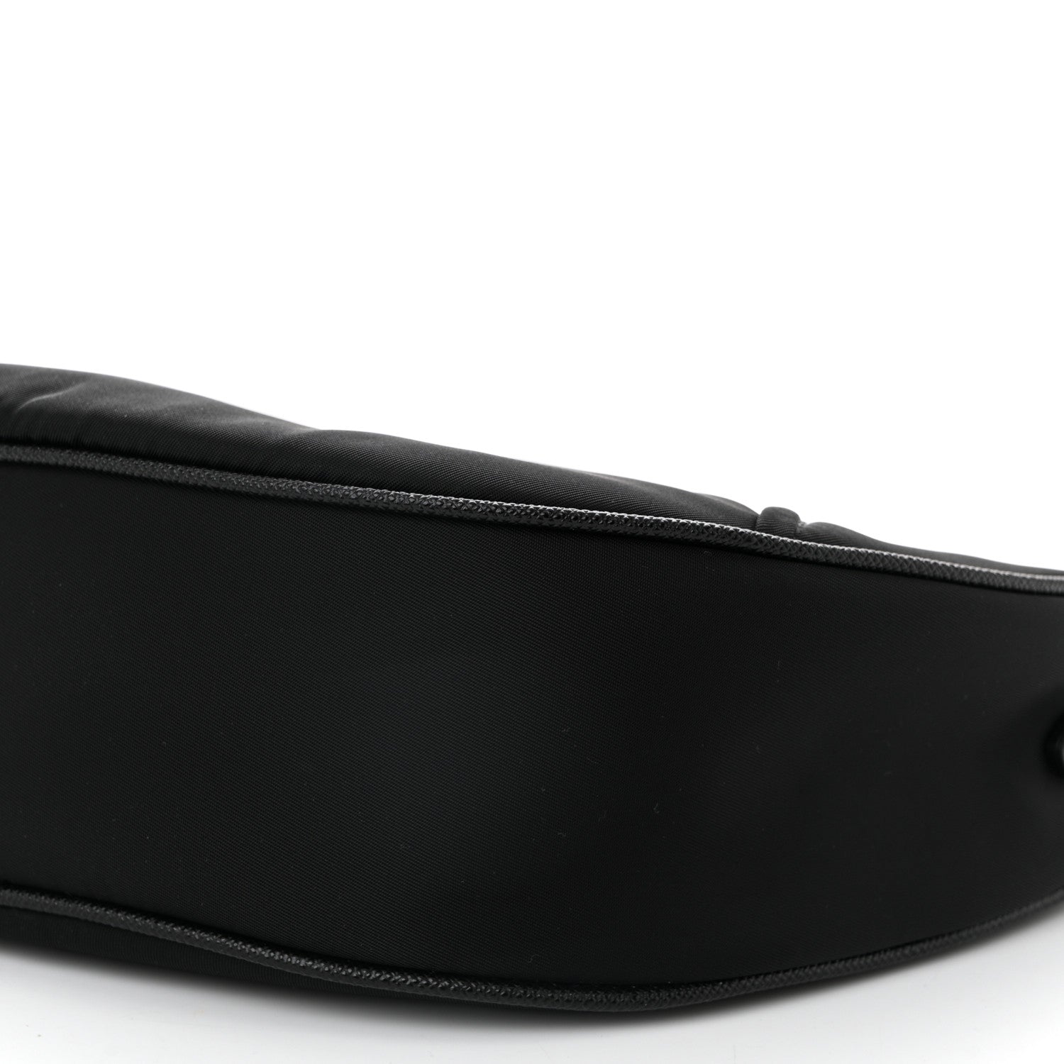 Prada Re-Nylon Saffiano Demi-lune Shoulder Bag Black 10 of 10