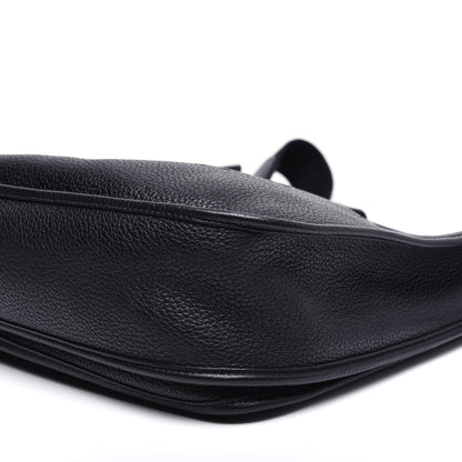 Hermes Taurillon Clemence Evelyne III GM Black 7 of 10
