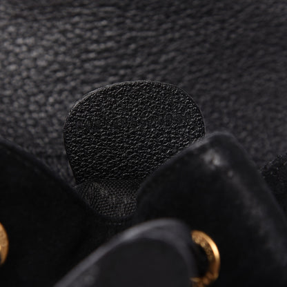 Gucci Calfskin Suede Bamboo Backpack Black 9 of 9