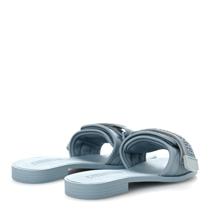 Christian Dior Rubber Macrocannage Dio(r)evolution Slide Sandals 36 Bracing Blue 5 of 11
