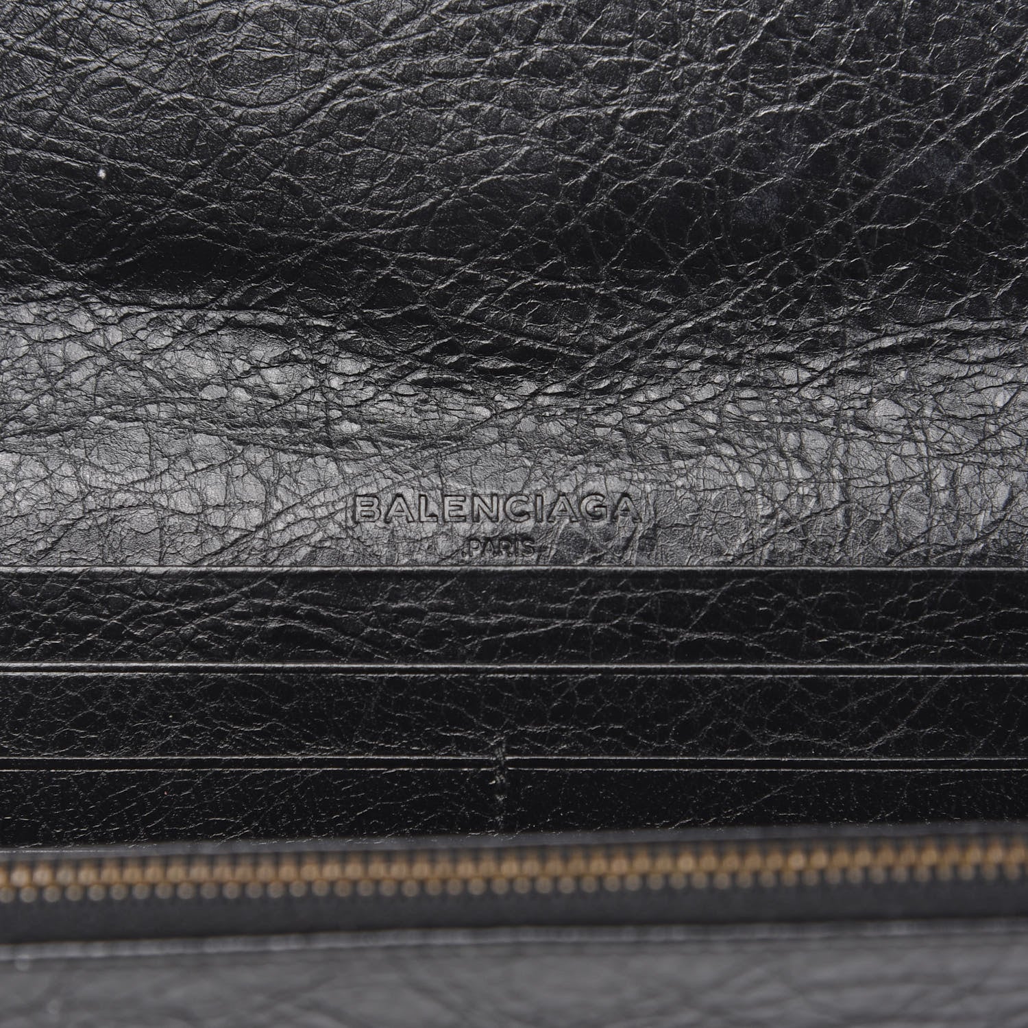 Balenciaga Agneau Classic Hardware Money Wallet Black 5 of 5