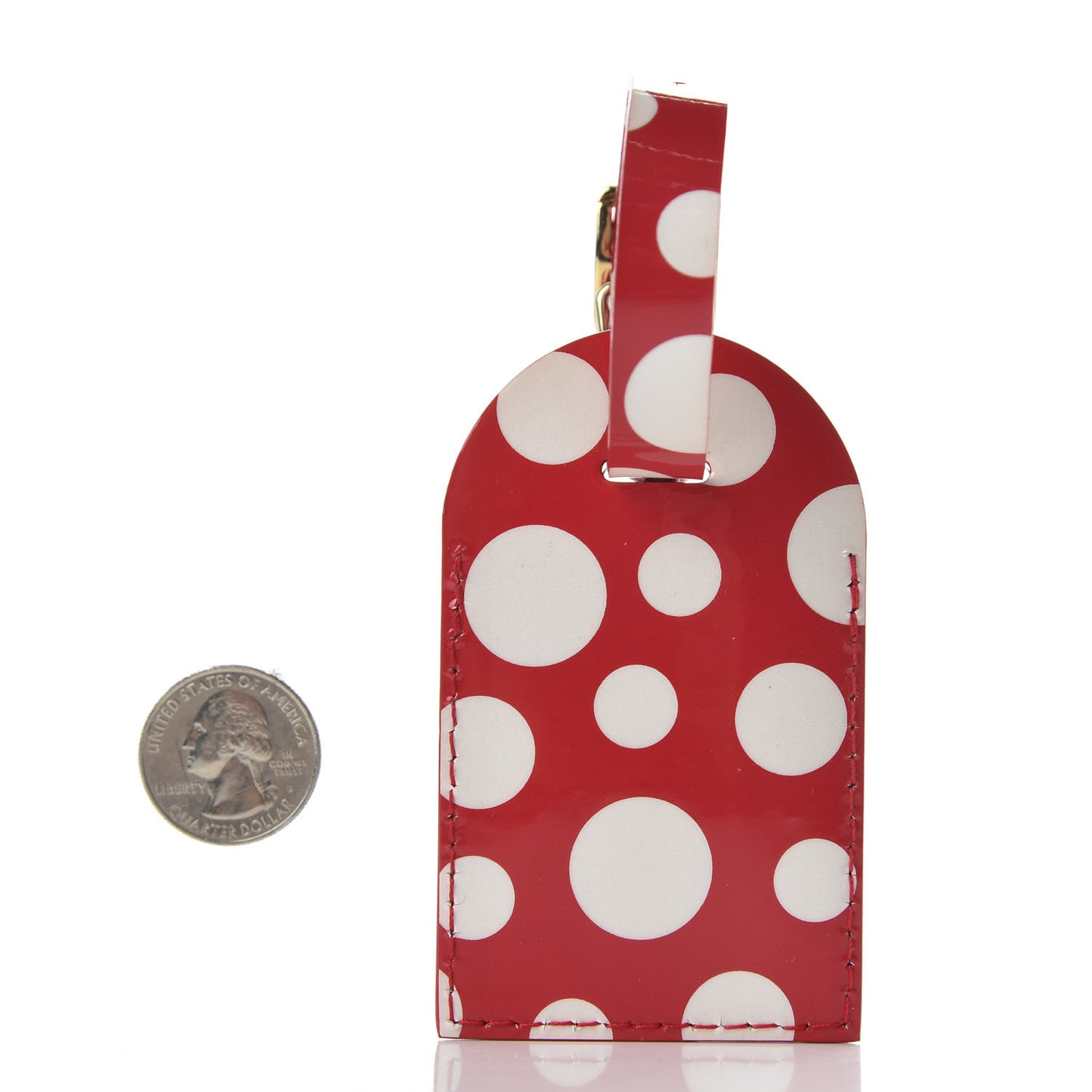 Kusama Infinity Dots Luggage Tag Red