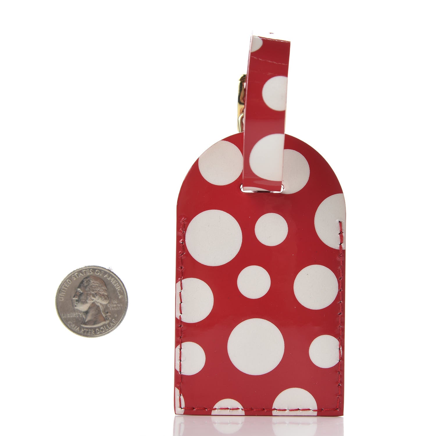 Louis Vuitton Kusama Infinity Dots Luggage Tag Red 2 of 4
