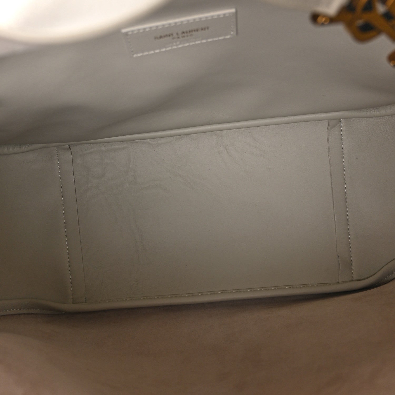 Saint Laurent Smooth Calfskin Large Le 5 A 7 Soft Hobo Blanc Vintage 5 of 10
