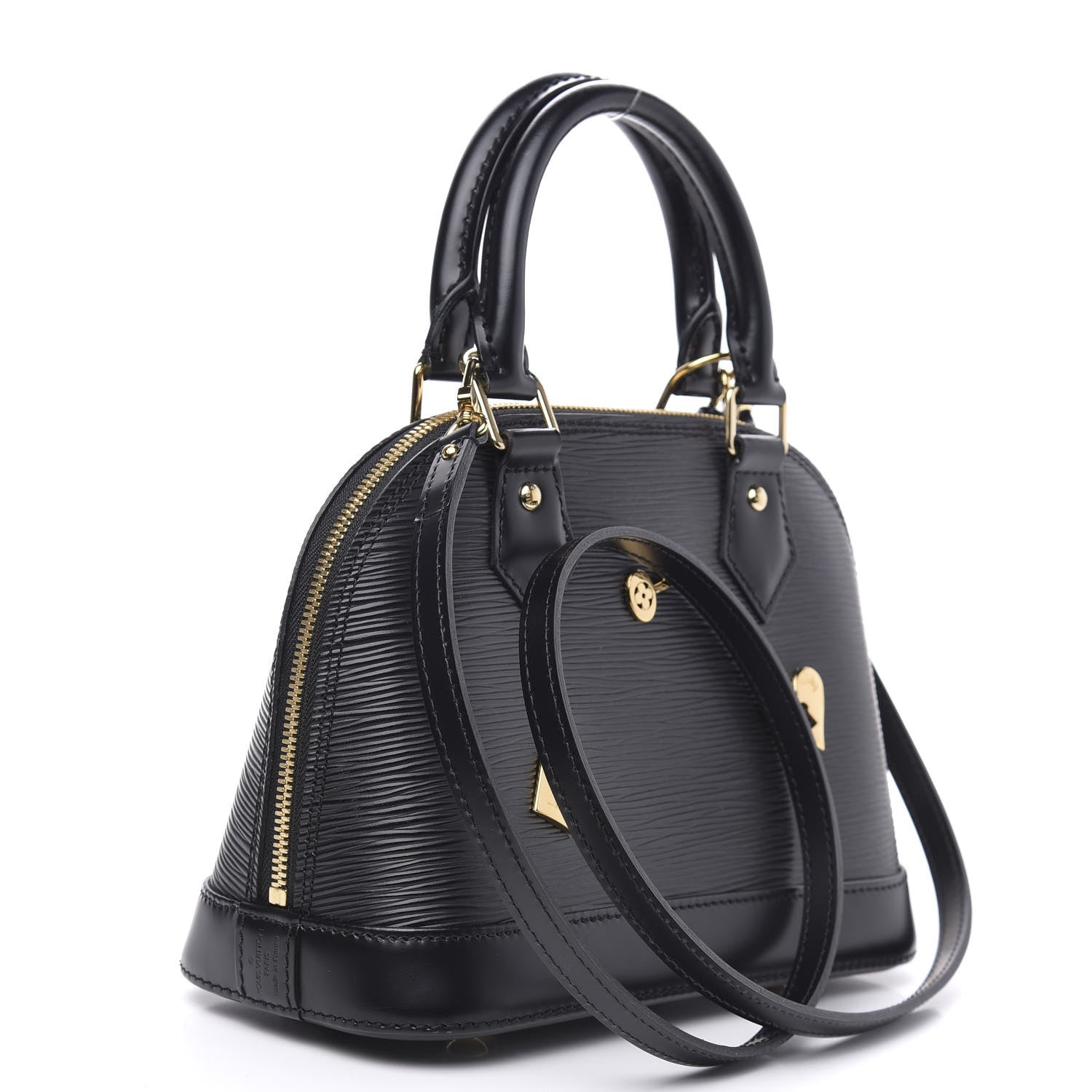 Louis Vuitton Epi Love Lock Alma BB Black 4 of 10