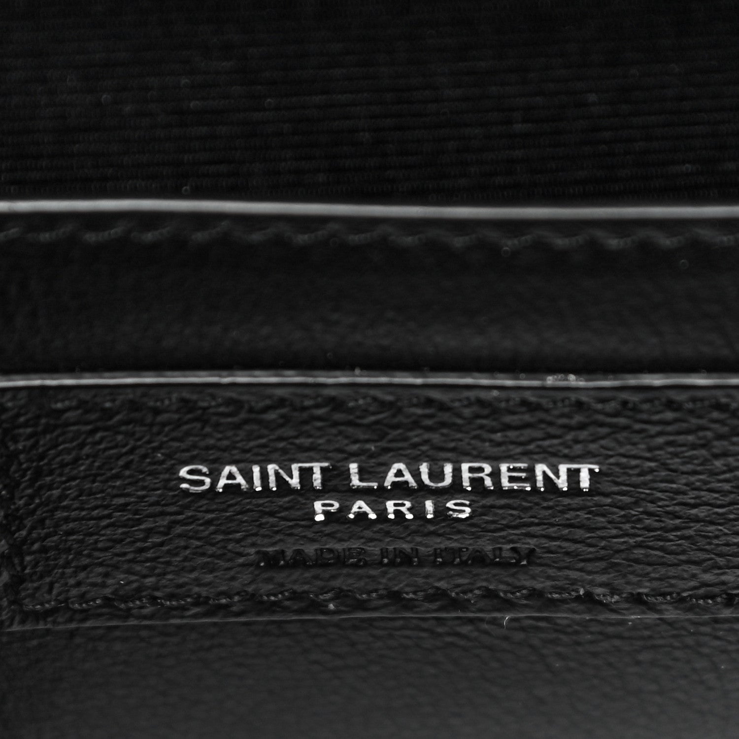 Saint Laurent Grain De Poudre Textured Mixed Matelasse Triquilt Small Monogram Satchel Black 6 of 9