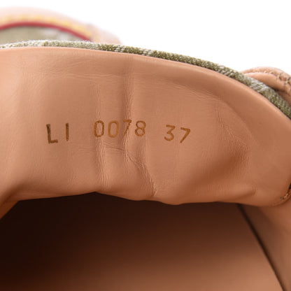 Louis Vuitton Monogramouflage Crocodile Embossed Sneakers 37 10 of 11