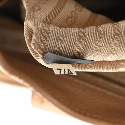 Prada Vitello Daino Pushlock Tote Sughero 7 of 21