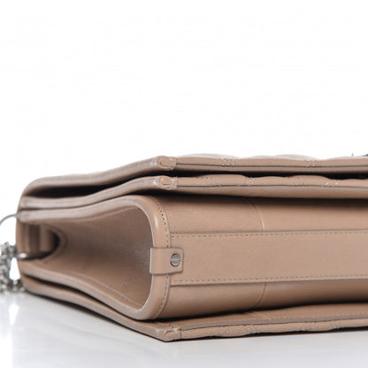 Saint Laurent Lambskin Quilted Small Becky Chain Bag Gold Sand 6 of 10