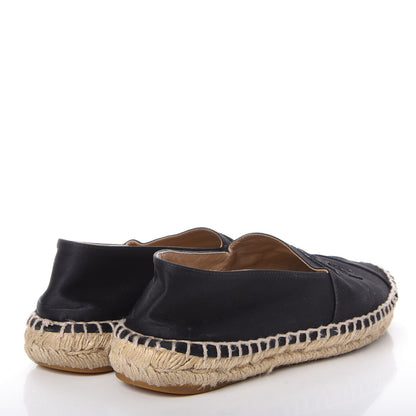 Chanel Satin CC Espadrilles 41 Black 4 of 11