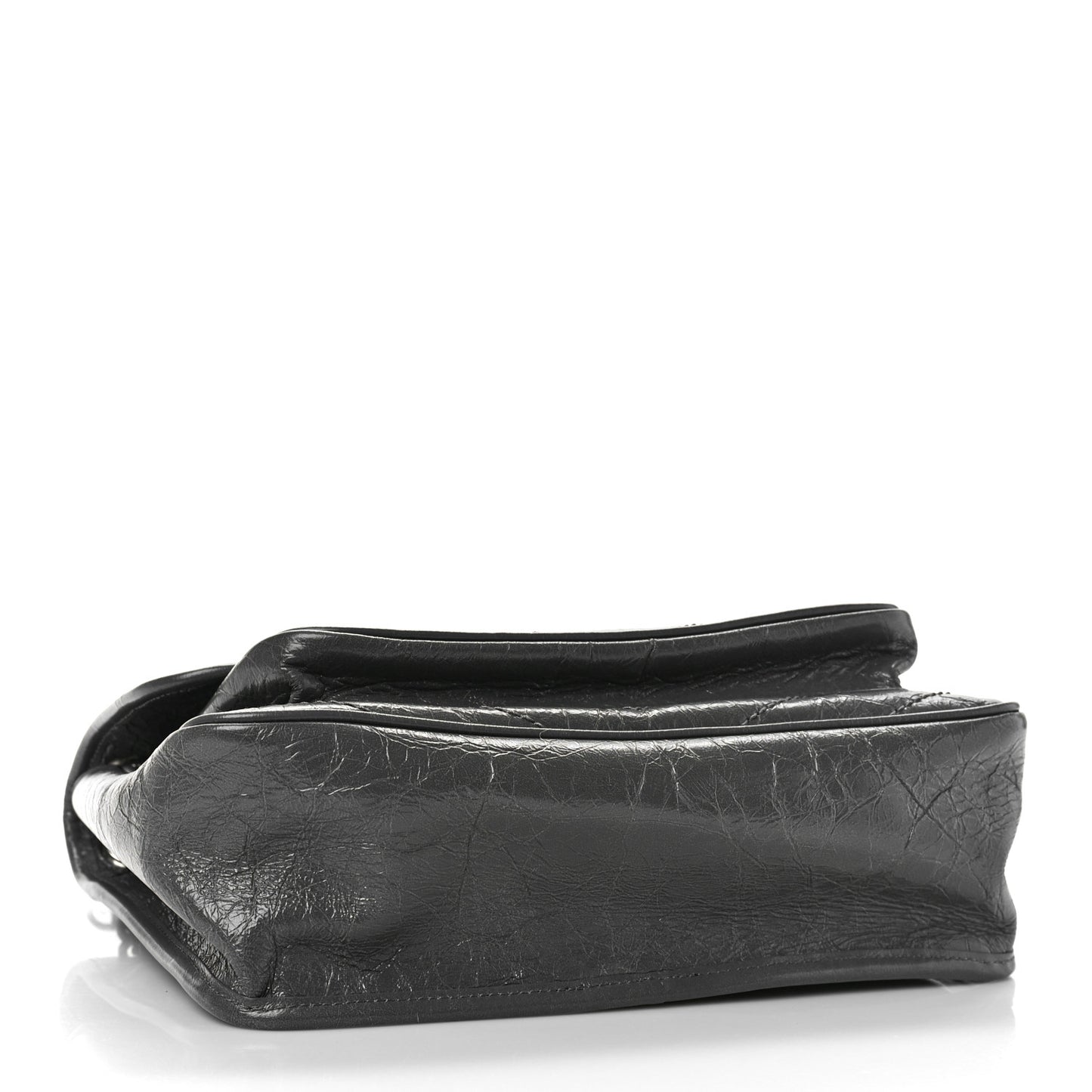 Crinkled Calfskin Matelasse Monogram Medium Niki Chain Satchel Storm