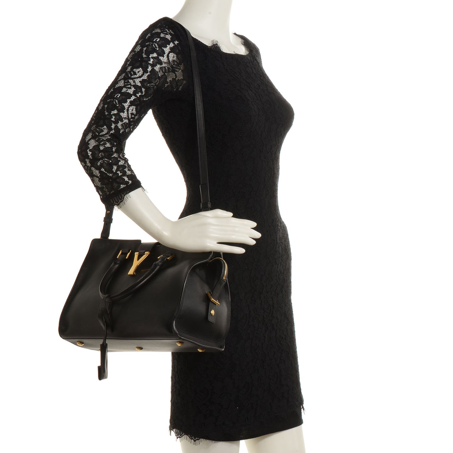 Leather Small Classic Y Cabas Black