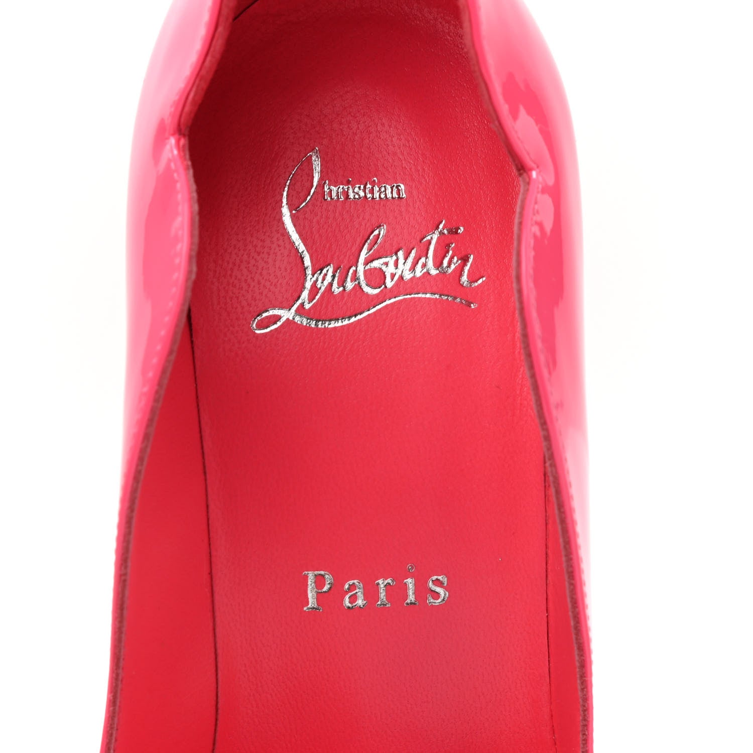 Christian Louboutin Patent Hot Chick 100 Pumps 35 Pinky 7 of 8