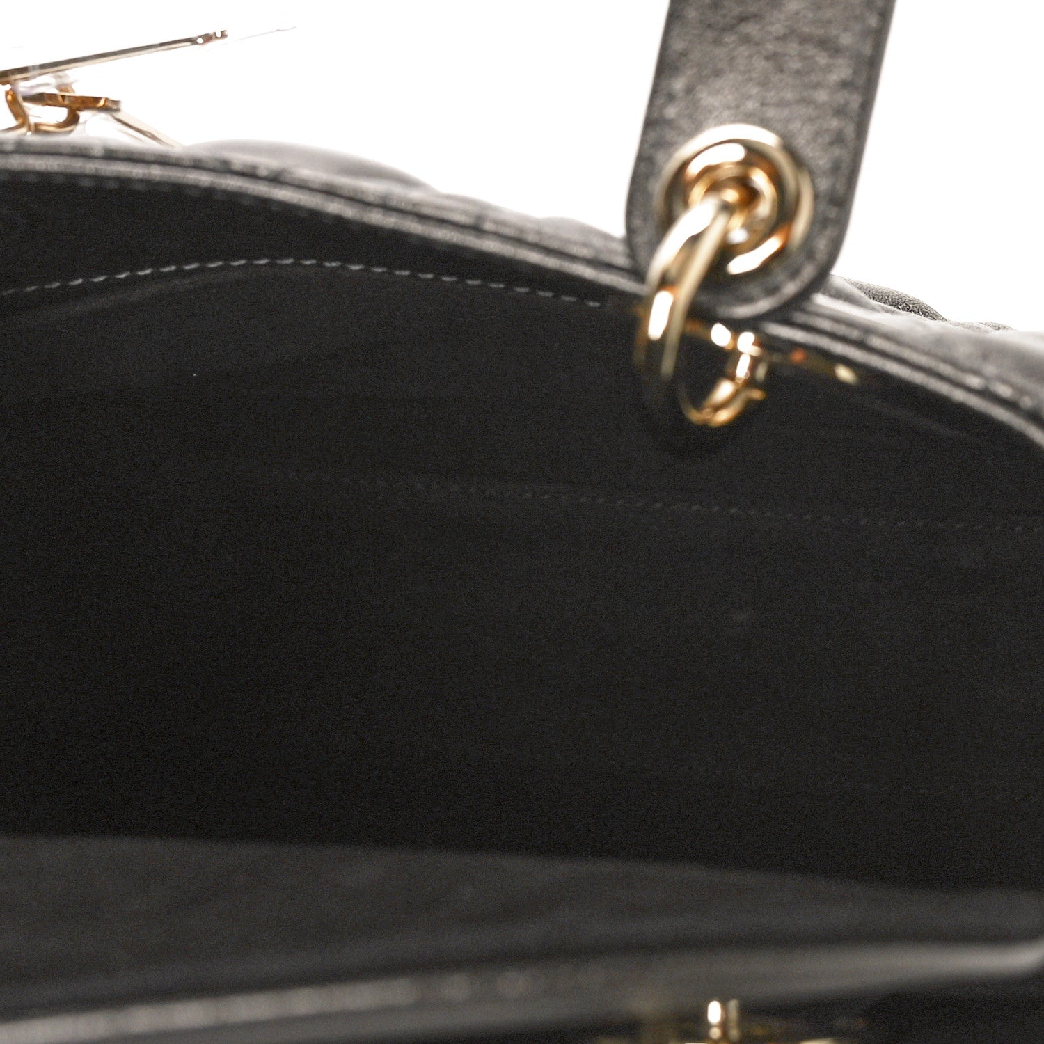 Christian Dior Metallic Grained Calfskin Cannage My ABCDior Lady Dior Gunmetal 5 of 8