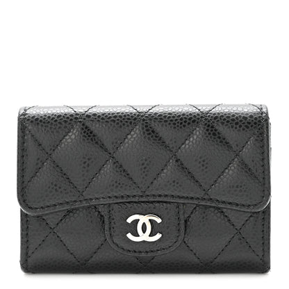 Chanel Caviar Quilted Flap Card Holder Black 1 of 9