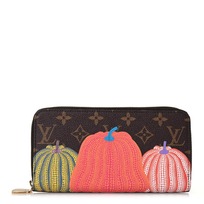 Louis Vuitton LV X YK Monogram Kusama Pumpkin Zippy Wallet 1 of 13