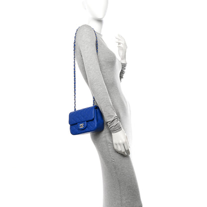 Chanel Lambskin Quilted Mini Square Flap Royal Blue 2 of 10