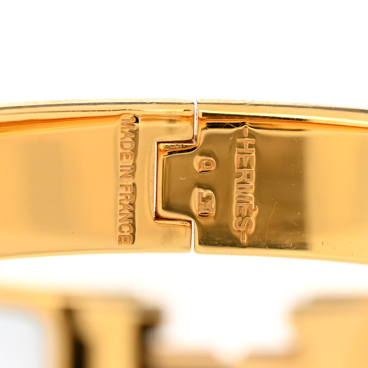 Hermes Enamel Narrow Clic Clac H Bracelet PM White 4 of 4
