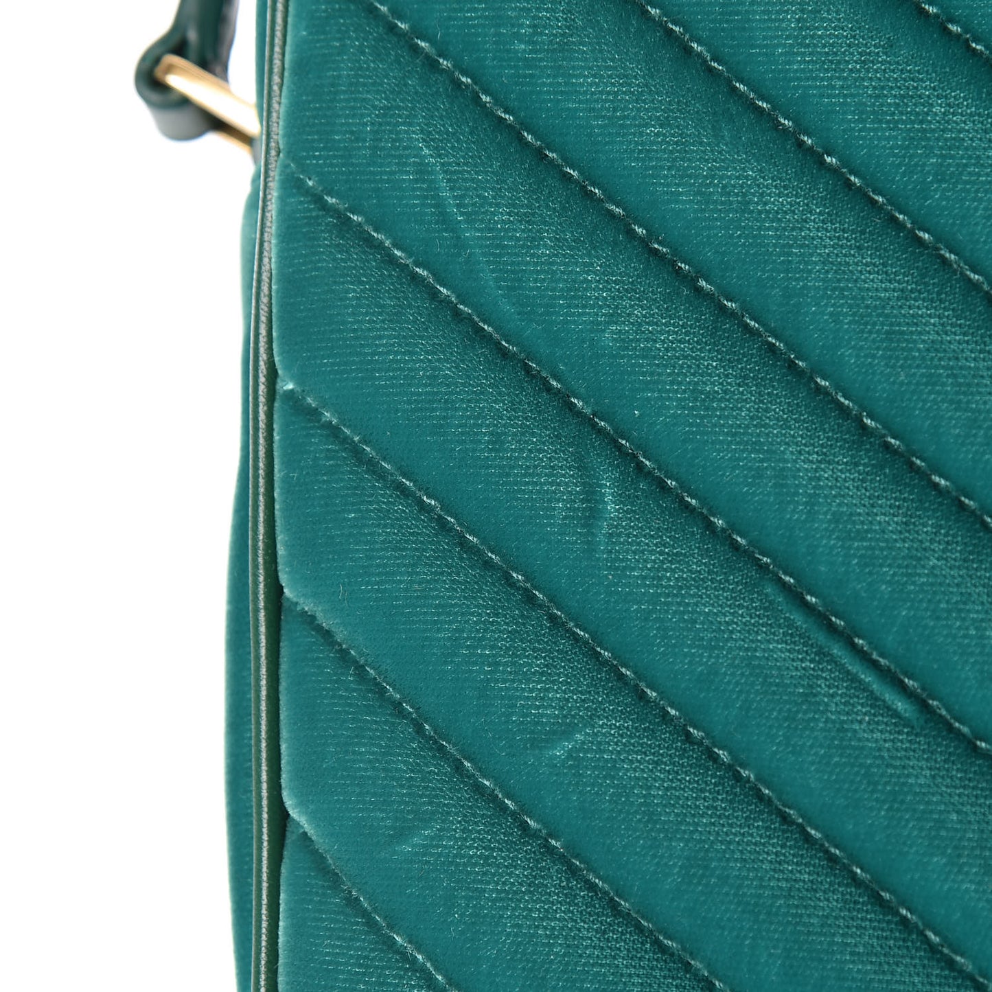 Velvet Matelasse Monogram Lou Camera Bag Deep Malachite