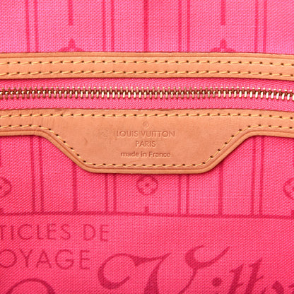 Louis Vuitton Monogram Roses Neverfull MM 6 of 9