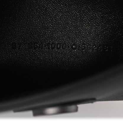 Balenciaga Semi Shiny Smooth Calfskin Monochrome M Downtown Shoulder Bag Black 8 of 12