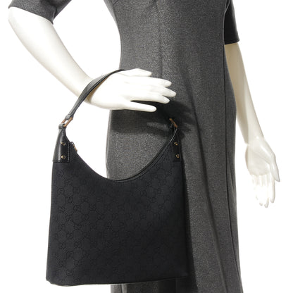 Gucci Monogram Shoulder Bag Black 2 of 7
