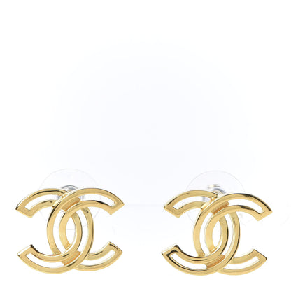 Chanel Metal Obazine CC Earrings Gold 1 of 5