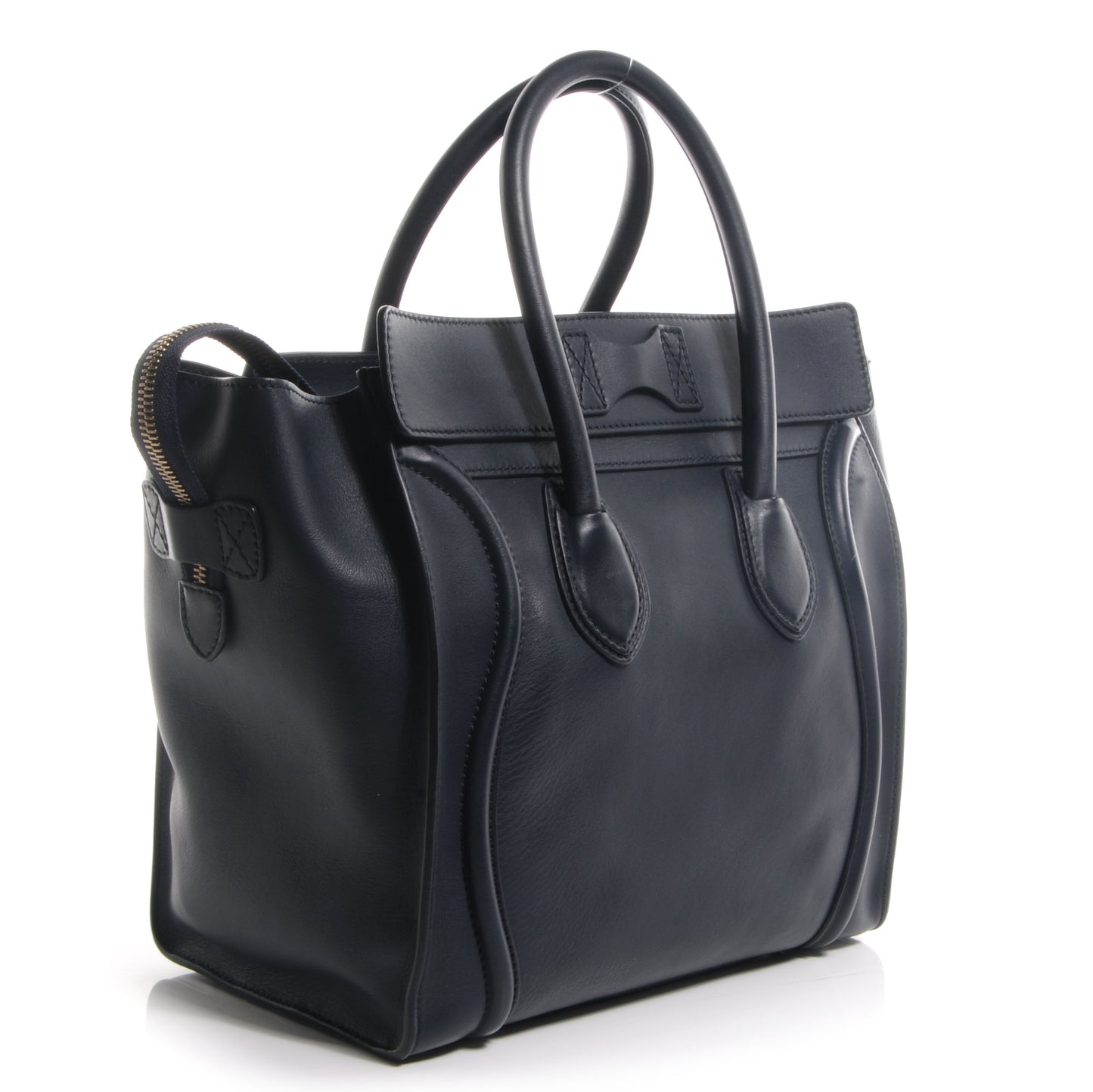 Smooth Calfskin Mini Luggage Navy