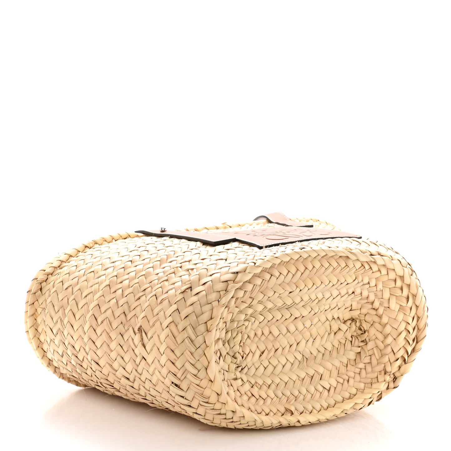 Raffia Basket Tote Bag Natural Tan