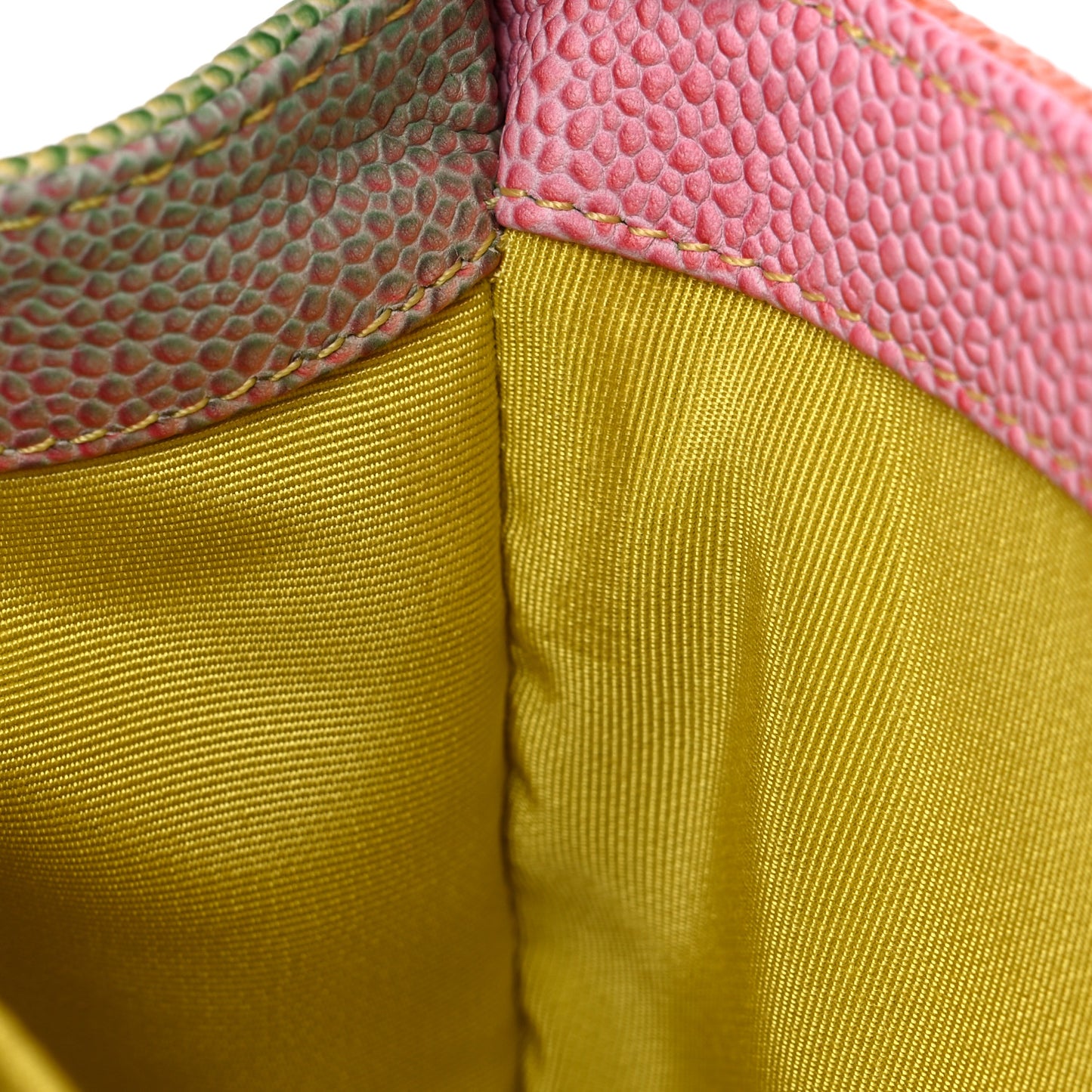 Caviar Quilted Medium Cuba Rainbow Boy Flap Multicolor