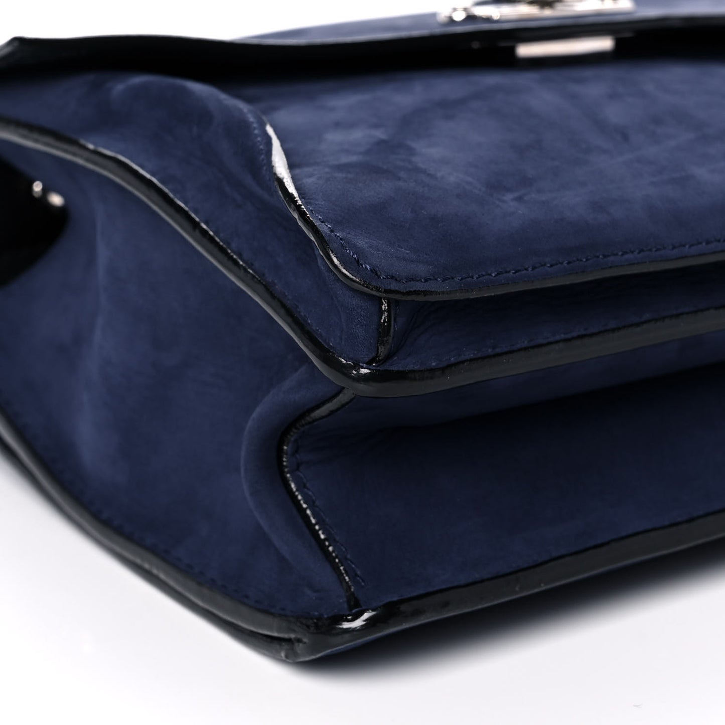 Nubuck Medium Hava Top Handle Bag Indigo