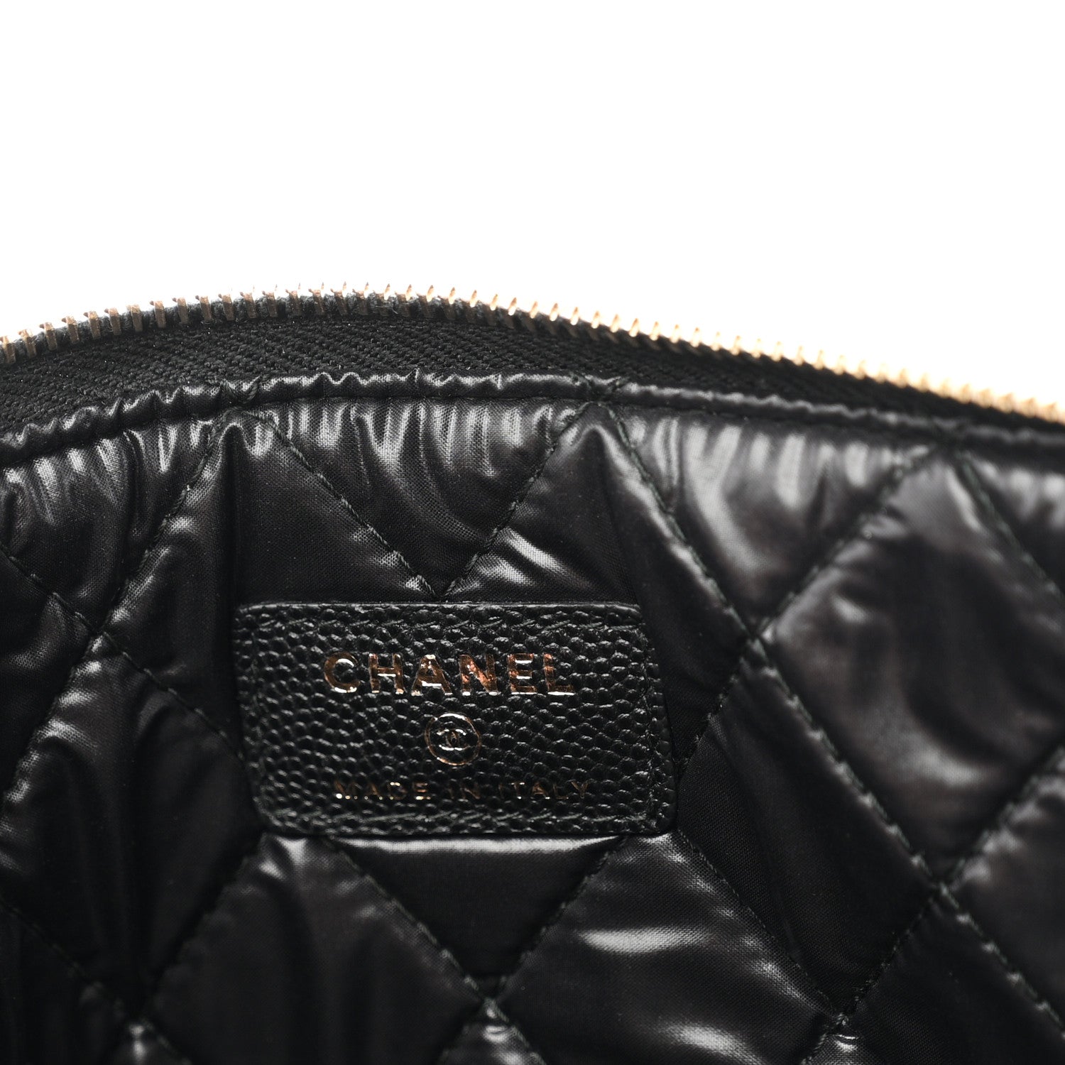 Chanel Caviar Quilted Large Boy Cosmetic Case Black Black 6 of 7