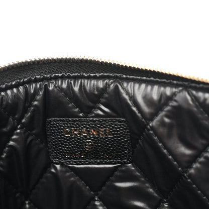 Chanel Caviar Quilted Large Boy Cosmetic Case Black Black 6 of 7