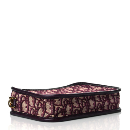 Christian Dior Oblique Diorquake Clutch Burgundy 5 of 10