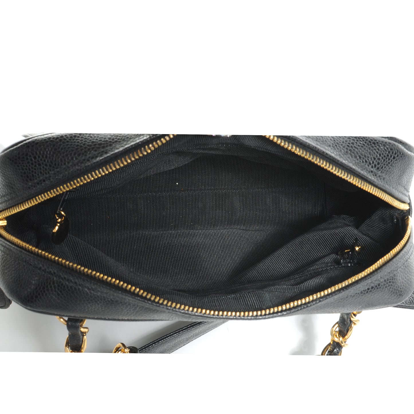 Caviar CC Shoulder Bag Black