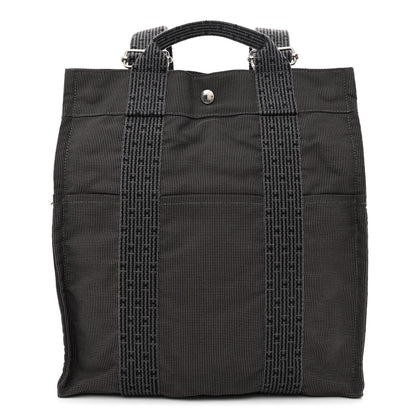Hermes Canvas Herline Backpack Grey 1 of 10